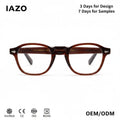 2024 High Quality Fashion Glasses for Women Men Personality Acetate Optical Frame Plate Glasses Custom Logo