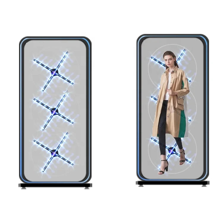 HDFocus Event Decor High Resolution Four Blades 65cm Ventilador Holografico 3D Hologram Fan Advertising Playing Equipment