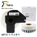 Tatrix DK22214 DK-22214 DK Compatible Shipping Label Black on White Thermal Paper Roll DK22214 for Brother QL Printer