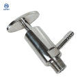 Aohoy Food Grade Stainless Steel 304 316 Sanitary Manual Check Male Thread Cock Beer Sample Valve Defoamer MegaBDM
