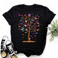 Women Graphic Flower Floral Printed T-shirts Cute 90s Style Vintage Print Tops Lady Tees Clothing Female T Shirt Womens T-Shirts