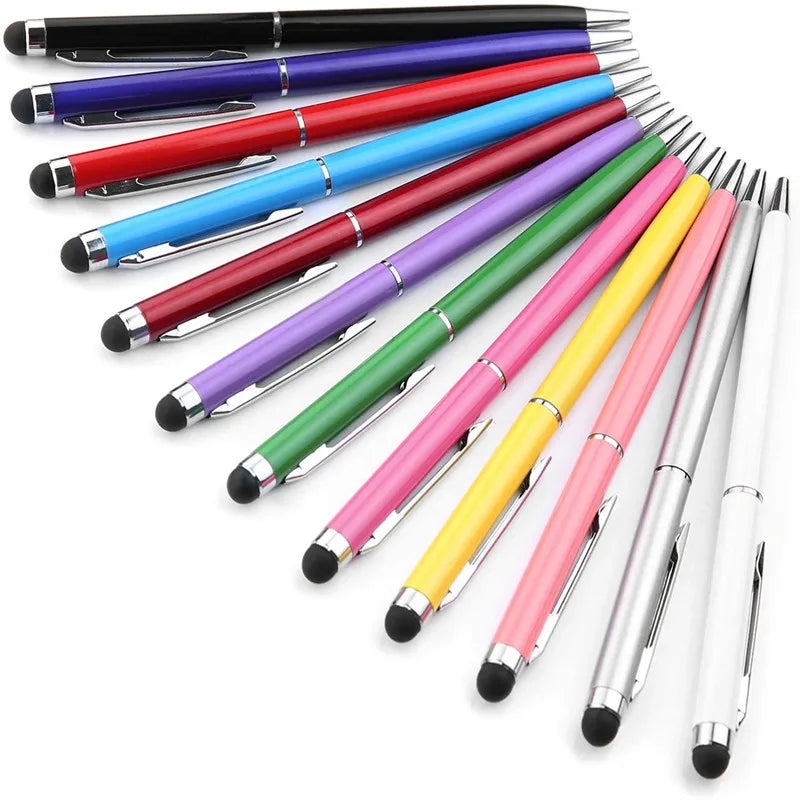 2 in 1 New Design Colorful Your Logo Metal Capacitive Stylus Touch Ballpoint Pen MegaBDM