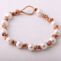 Fashion Women Dress Pearl Armband Freshwater Pearls Knotted Bracelets Pearl Jewelry