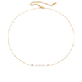 INS Simple Stainless Steel 14K Gold Plated Freshwater Pearl Necklace Titanium Steel PVD Plated Irregular Pearl Bead Necklace