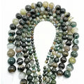 Customized 6mm 8mm Stone Beads Green Stripe Agate Round Loose Beads For S 6mm 8mm 10 Mm Natural Agate H Necklace
