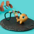 Sandalwood Whale Pendant Key Chain Hand-woven Rope Key Ring Wooden Whale Bag Pendant Car Hanging Ornaments