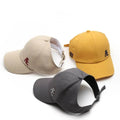 Women Ponytail Baseball Cap Half Empty Top Cap Hair Backless Hats Natural Hair Visor Cap