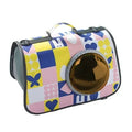 Lovoyager Portable Outing Pet Carrier Handbag Backpack Zipper Closure Breathable Oxford Fabric Strong Triangle for Cats Dogs