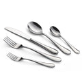 Custom Restaurant Hotel Wedding Flatware Set Spoons and Forks Knife High Quality 304 Stainless Steel Silver Cutlery Set