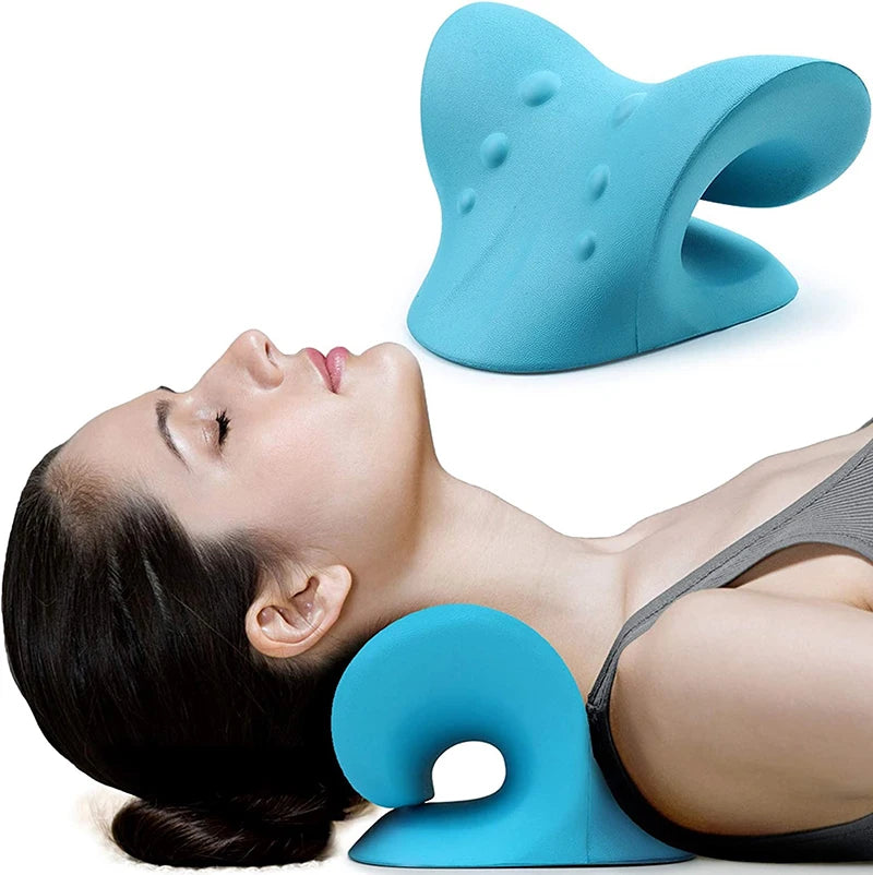 Best Seller Chiropractic Pillow Memory Foam Cervical Traction Device Neck Stretcher for Bath Salon or Daily Relax