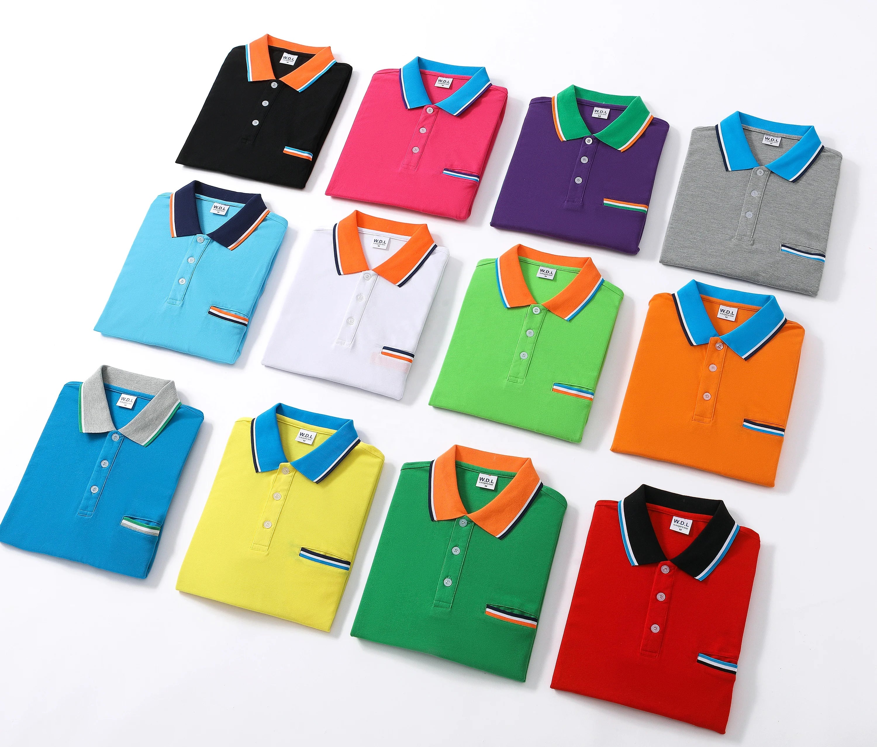 Lidong Manufacturer 200 Grams Cotton Design Embroidery Printed logo Blank Mens Golf Polo Shirts With Pocket