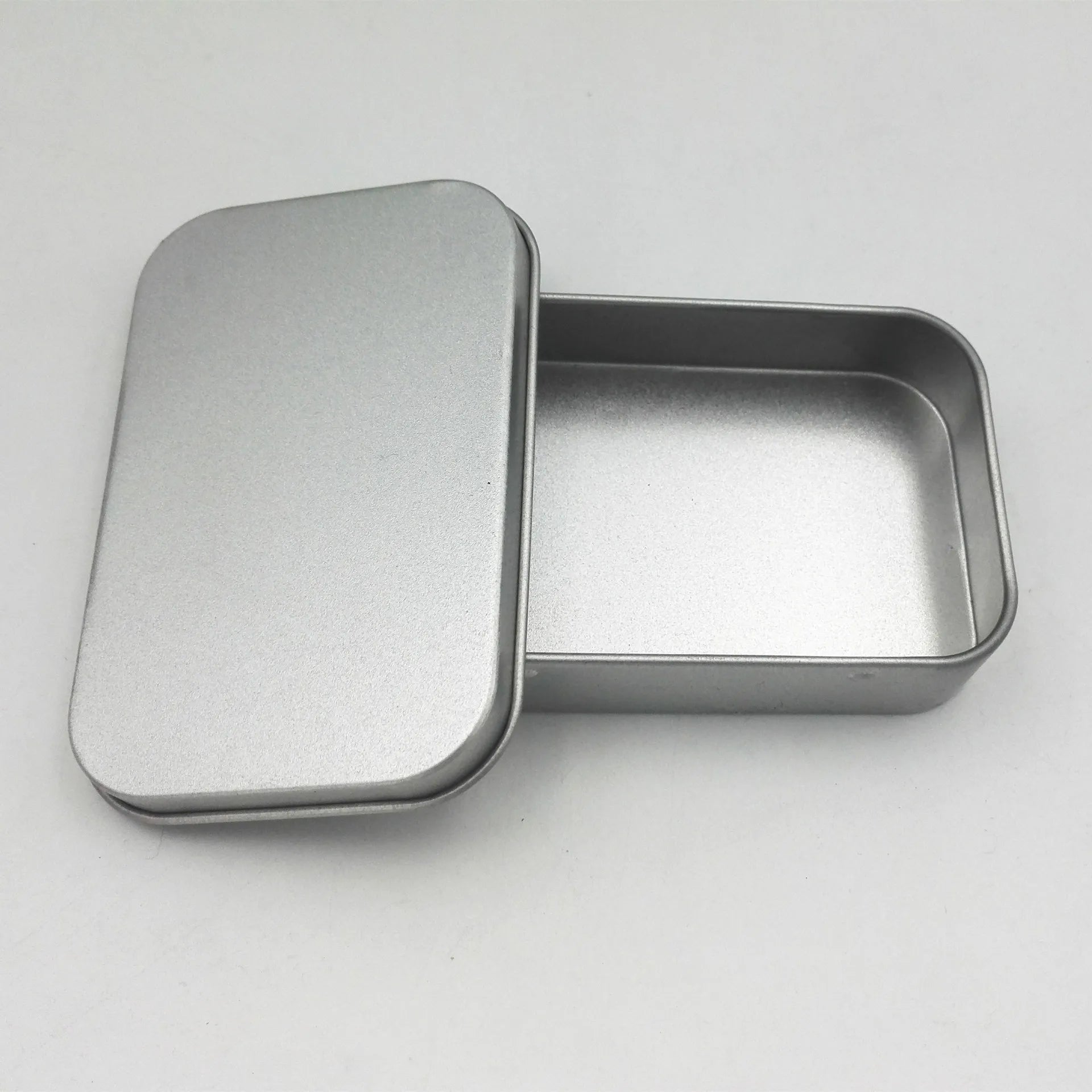 Custom Offset Printed Eco-friendly Rectangular Square Metal Tinplate Container Hinged Tin Box Custom Color for Lotion Face Cream