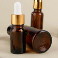 Hangzhou 10ml Brown Glass Cosmetic Serum Dropper Bottle with Nice Dropper for Skin Care MOQ 100pcs