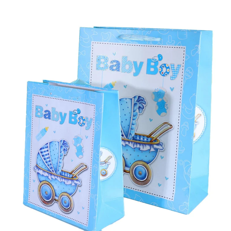 New Style Fashion Exquisite Recyclable Customized Screen Printing Paper Bag for Boys Kids Party Candle & Craft Use