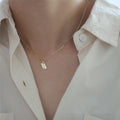 Customized Fashion Jewelry bar Pendant S925 Gold Plated Name Custom Necklace