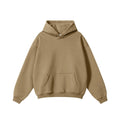Wholesale 420gsm 100% Cotton Oversized Drop Shoulder Heavyweight Fleece Solid Winter Embroidered Hoodies