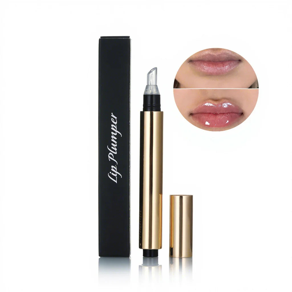 OEM ODM Vendor Black Gold Silver Packaging Customizable SPF30 extreme Plumper Gloss Pen