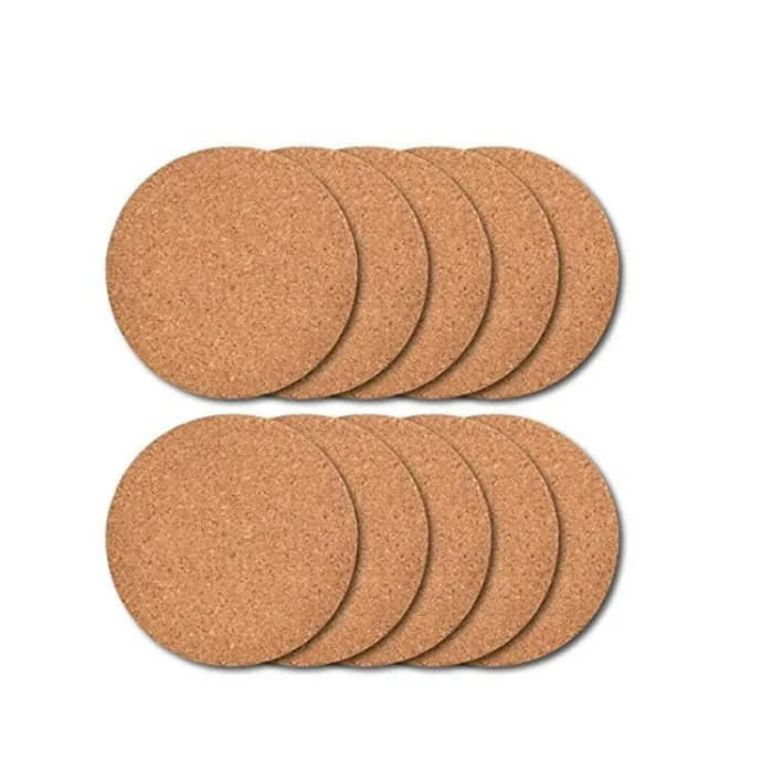 Custom Ceramic Insulation Coaster round and Square Cork Wooden Tea Cup Pad for Promotions