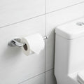 Modern Eco-Friendly Metal Brass Hotel Kitchen Bathroom Tissue Roll Holder Wall Mount Chrome Toilet Paper Towel Holder 1 Year