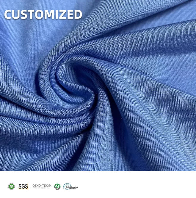 Moisture-Absorbent Cheap 95/5 Bamboo Spandex Jersey Fabric 220 Gsm for T-shirt