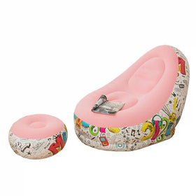 Inflatable Single Sofa with Graffiti Painting