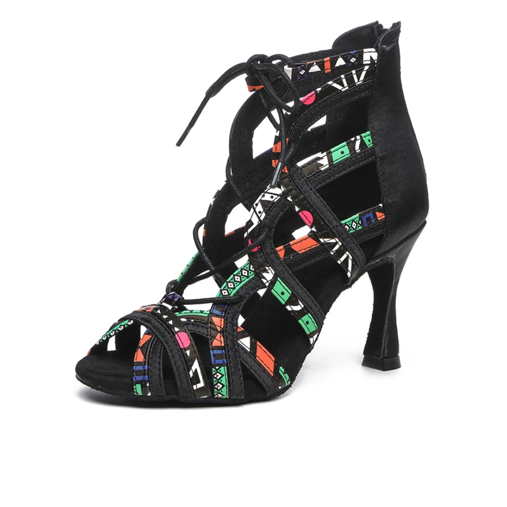L523 Satin High-end Fashion Dance Shoes for Women Latin Dance Shoes