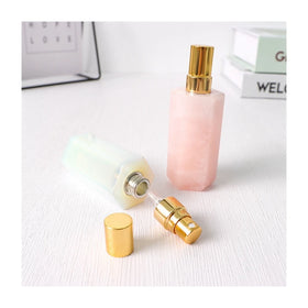 DIY Natural Crystals Amethyst Perfume Bottle Personalised Gemstone Perfume Spray Bottle