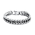 Hip Hop Couple Fashion Stainless Steel Jewelry Rose Gold Plated Link Chain Men Bracelet