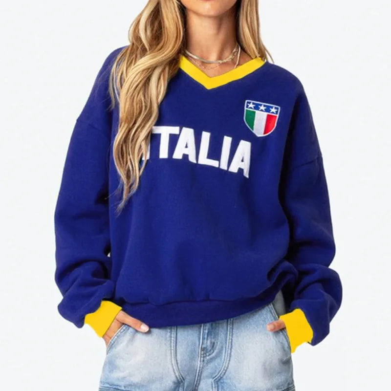 Casual Sports Hoodie Blanket Sweatshirts Loose Custom Embroidered Y2k Hoodies for Women Long Sleeve Custom Hoodie Women Fall