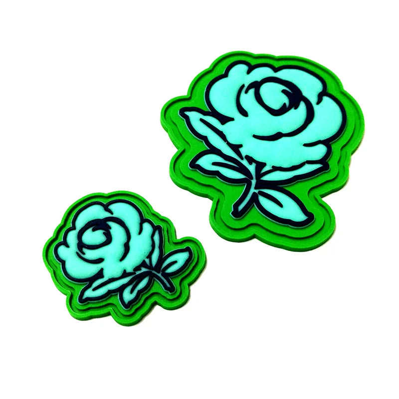 3D Embossed Colorful Iron Heat Transfer PVC Patch with Transparent Rubber Garment Sew Logo Tags Shoe Badge Tags