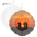 Prosub DIY 10inch Yard Sublimation Wind Spinners Aluminum Spiral Heat Transfer Wind Spinner Blank for Garden Decoration