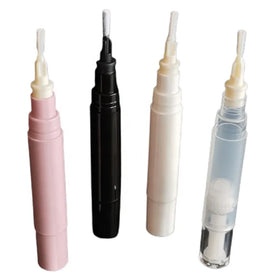 5ML Plastic Empty Twist Pen Eyelash Growth Liquid Packaging Cuticle Oil Pink White Cosmetic Mascara Refillable Serum Bottle