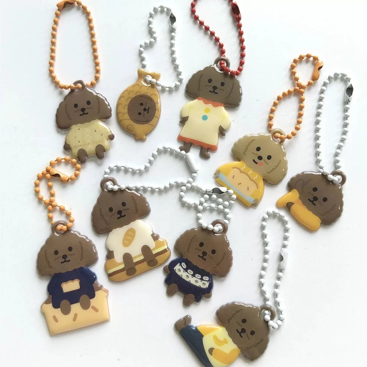 2025 Factory Custom Logo Design Squishy Matte Cute Kawaii Cartoon Anime Keychain PVC Puffy Mini Phone Charm