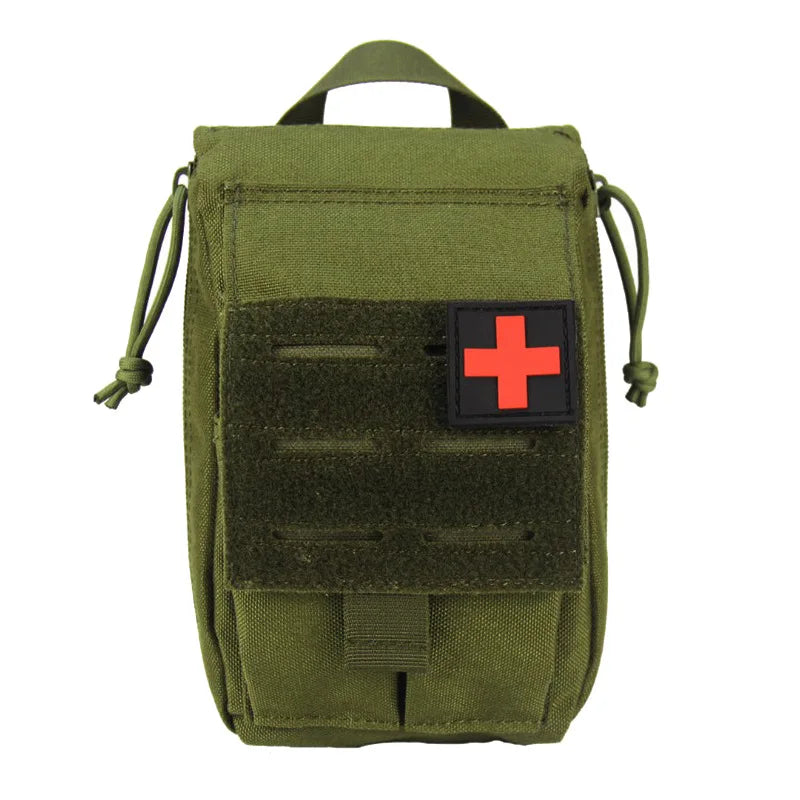First Aid Bag Waterproof Emergency Kit in Candy Pattern Polyester Utility Pouch Molle Bags for Camping Zipper Closure