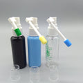 Colorful Transparent Blue Mist Spray Bottle Black 50ml Plastic Oral Throat Bottle Customizable Cap for Liquid Medicine Packaging