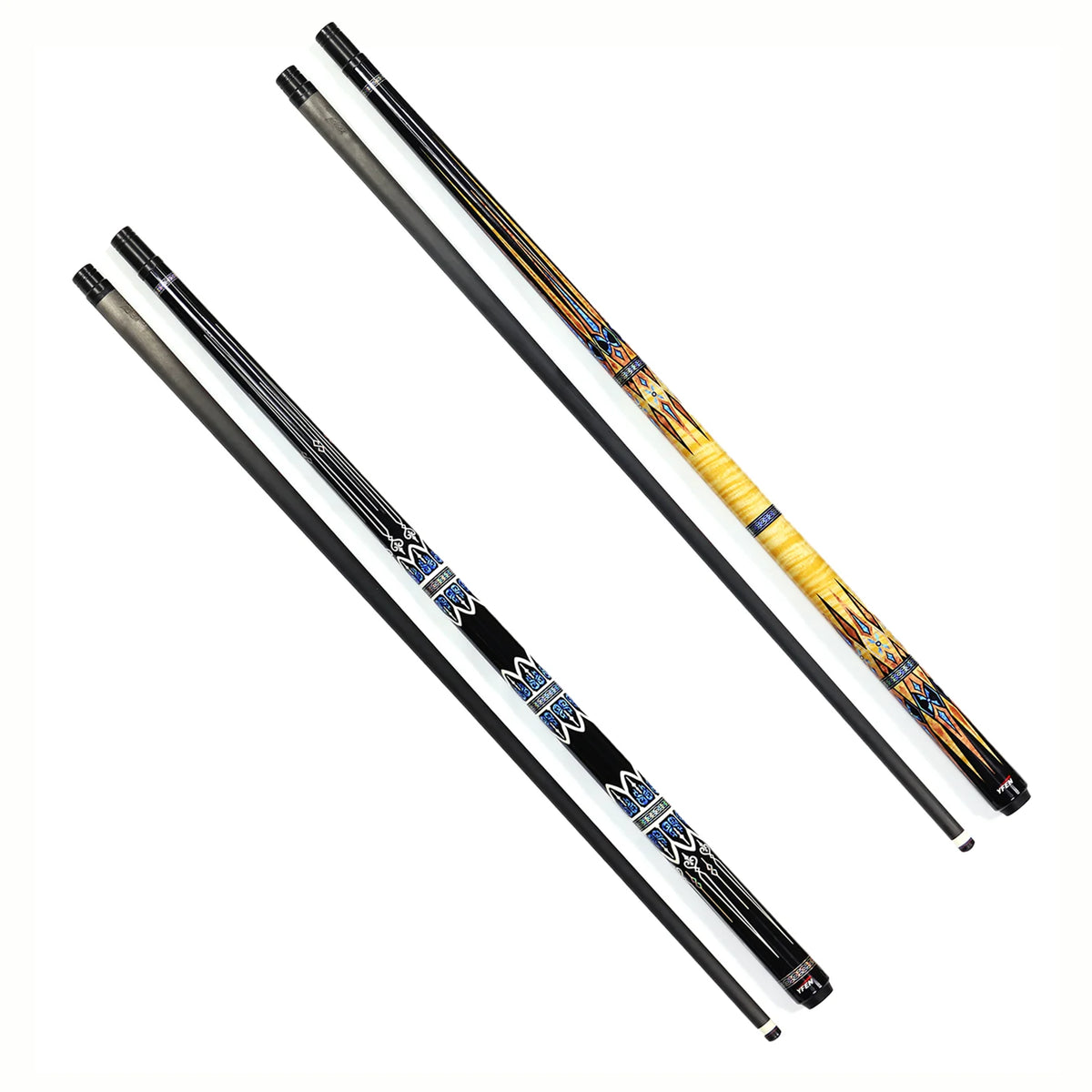 Premium Quality High-tech YFEN Carbon Fiber Shaft Multi Layers Cue Tip Billiard Pool Cue Stick with Extension MegaBDM