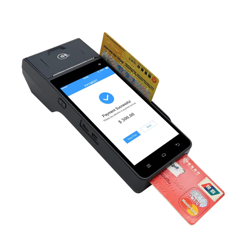 Handheld Android POS Machine With Code Scanner 4G/Wireless/WIFI Portable Mobile POS Terminal With Thermal Printer