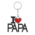 Fashion Jewelry Father 's Day Gift Key Ring Valentine' s Gift I Love Dad Mom Keychain Creative Metal Alphabet Keychain