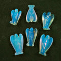 Huiying Cheap Wholesale 2 Inch Hand Made Natural Healing Gemstone Opalite Carved Decorative Angel for Sale Crafts