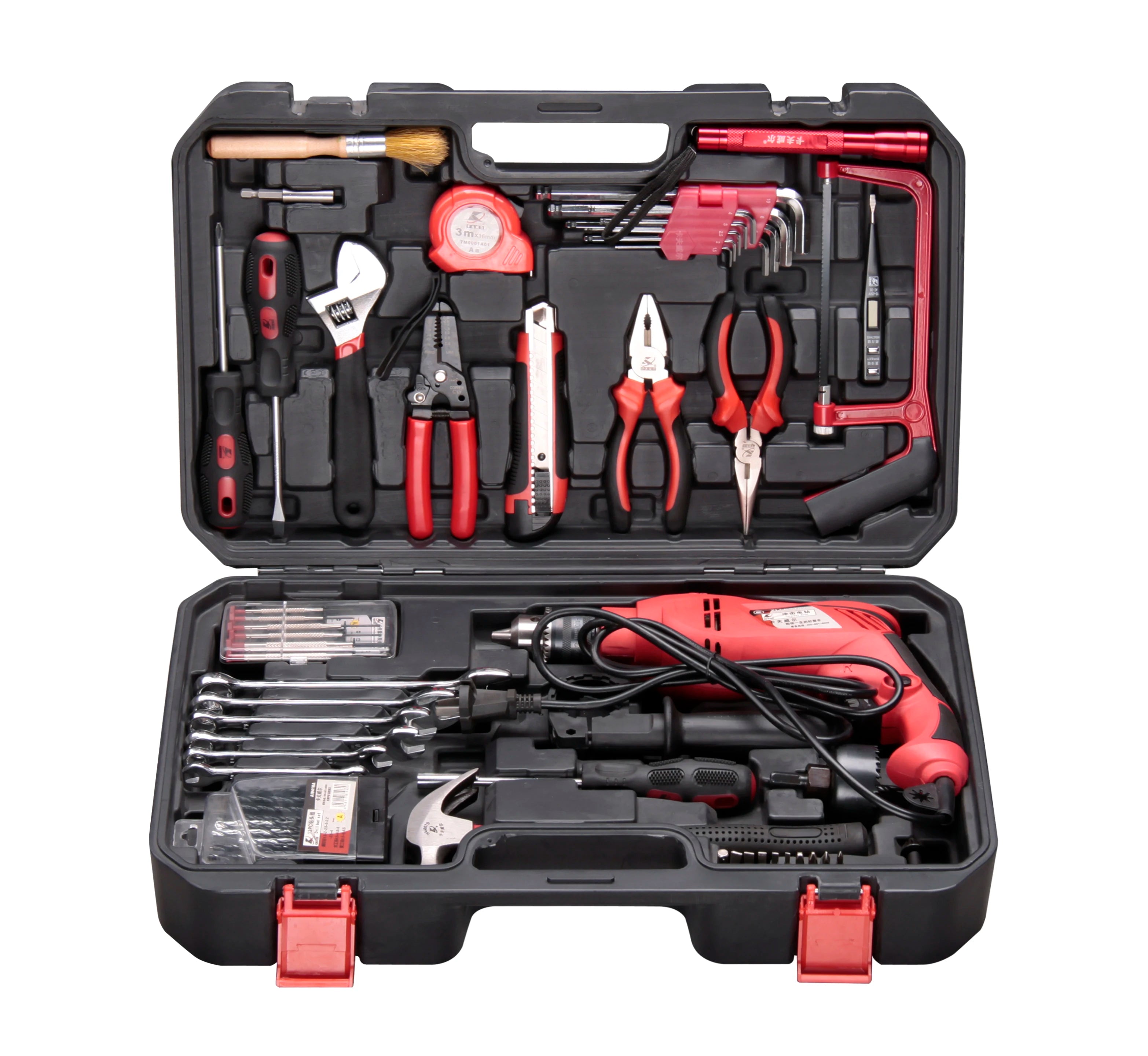 KAFUWELL H13037A Household Tool Set Multi Function Allen Car Tool Kit Box Hex Socket Set Screw Ratchet Hand Tools Set