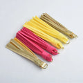 Custom Microfiber Suede Leather Key Ring Double Tassel for Keychain Purse Bow Bags Featuring Waterproof Stretchable PU Material
