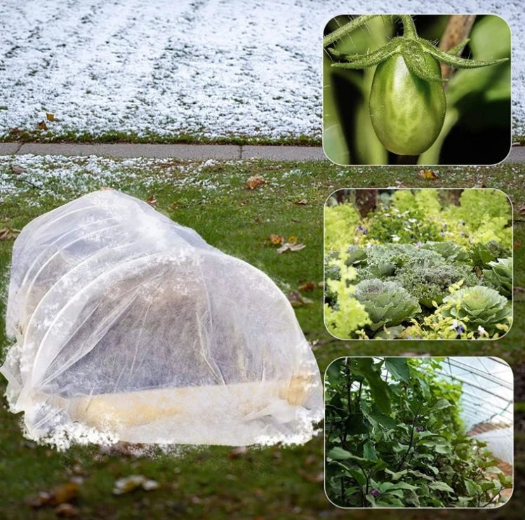 Reusable Breathable Waterproof Frost Cloth & Blanket for Plant Protection Winter Cold Weather Use 100% Polypropylene