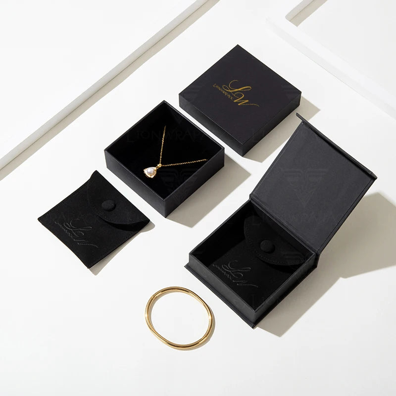 Lionwrapack Free Design and Customization Box Set Eco-Friendly JewelleryMagnetic Box Packaging Sponge Insert for Gift Giving