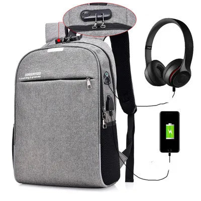 Hot Sell Anti-theft USB Charging Smart Laptop Backpack Bag with Security Coded Lock Large Capacity School Bags for Men Backpack
