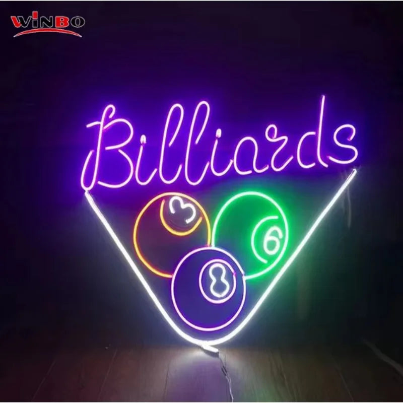 Dropshipping Free Design Custom Led Neon Light Name Custom Drop Shipping Billiards Game Room Neon Sign