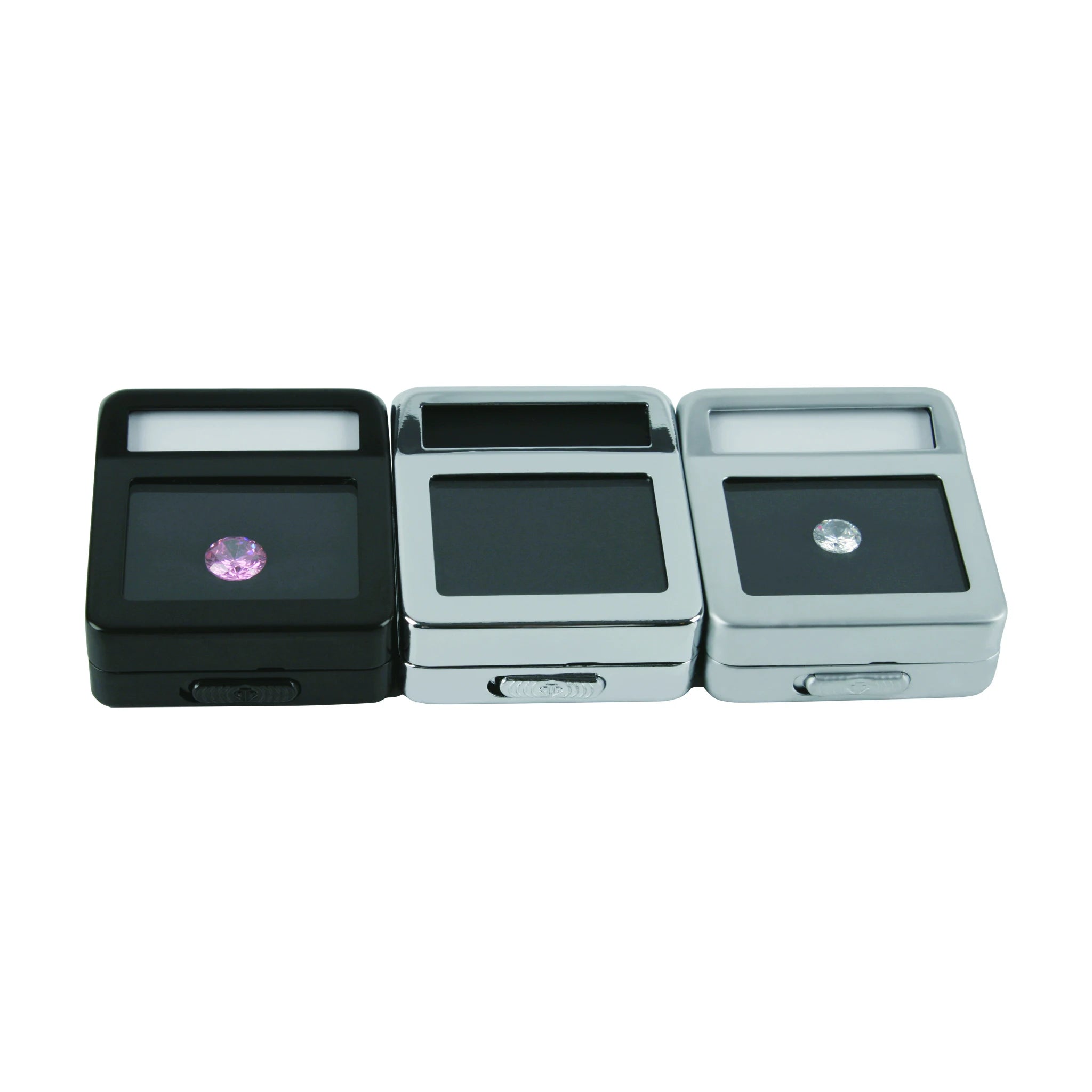 Jewelry Case With Logo Inter-Changeable Stone Details Card Gemstone Display Box