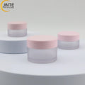 Ready to Ship for 1oz Pink Empty Sample Container Lip Scrub Cosmetic Travel Containers  Food Grade PETG Pots