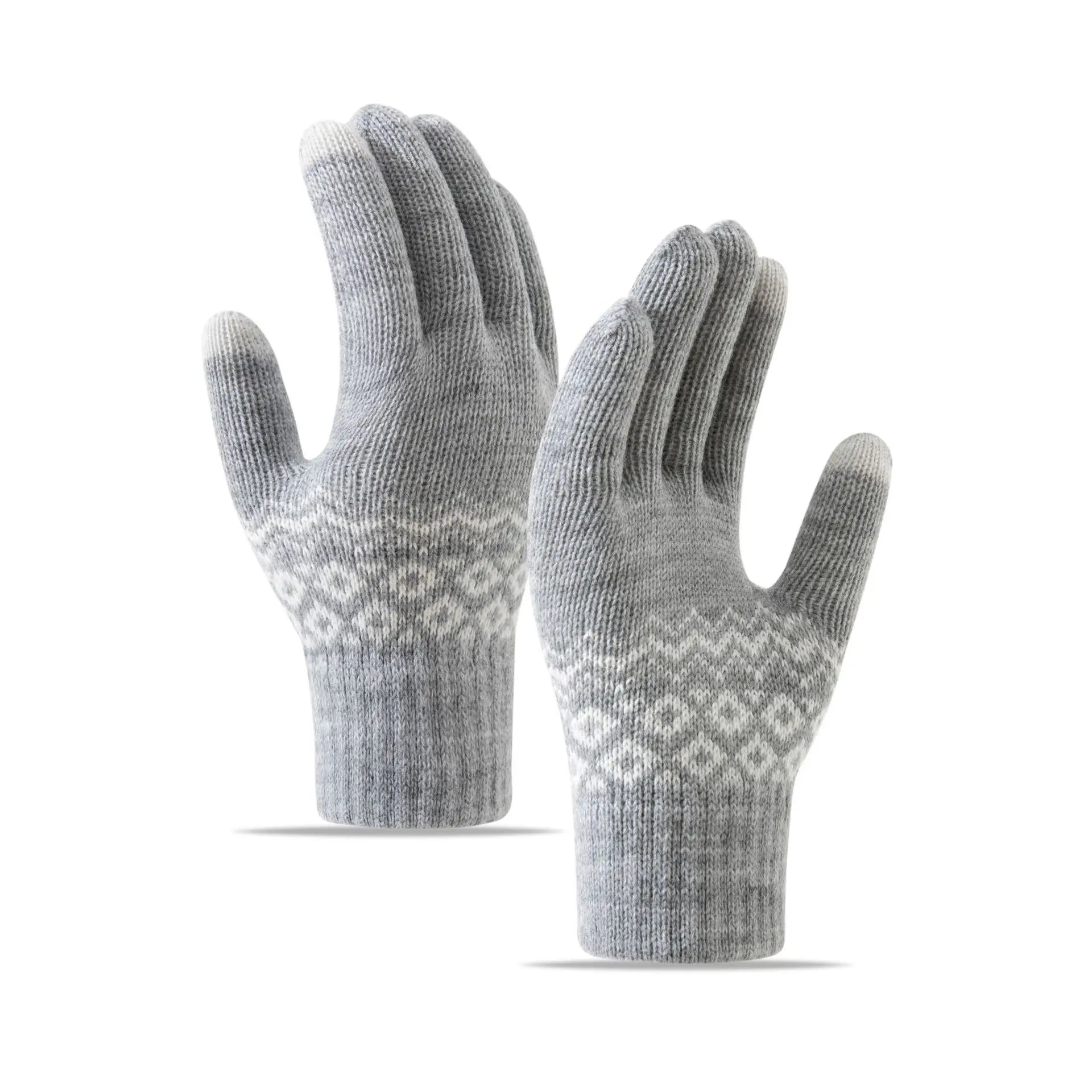 2023 Winter Warm Gloves Women Men Touch Screen Thicken Knitted Guantes Mittens Outdoor Ride Warmer Windproof Hand Glove Gift