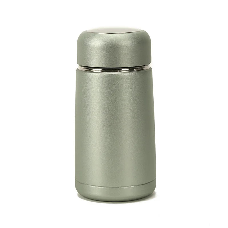 Stainless Steel Insulated Thermos Flask 350ml Eco-Friendly Portable Camping Coffee & Water Bottle with Tea Separator