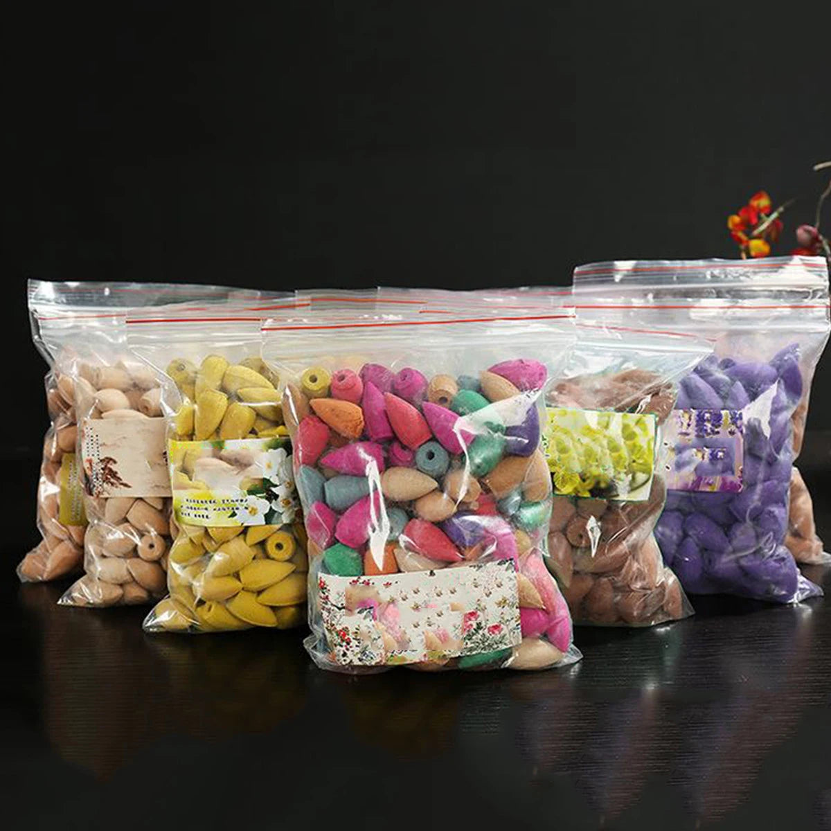 1PCS Natural Tower Backflow Incense Cones Hollow Buddhuism Oud Sandalwood 23MM Big Incense Cones
